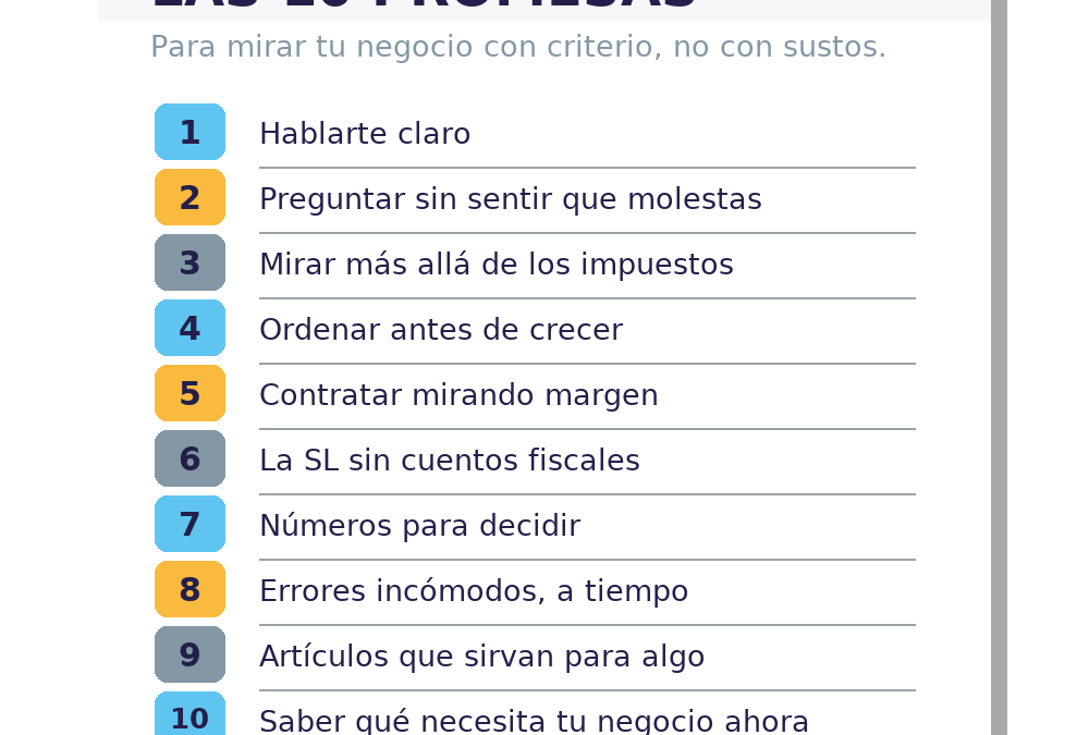 Dirigir tu negocio sin entender tus números es improvisar